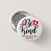 Seien Sie freundlich und alle zusammen Button (Vorne & Hinten)