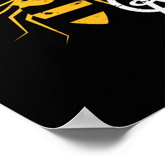 Seien Sie freundlich und freundlich Bee Puns für B Poster (Ecke)