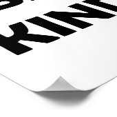 Seien Sie freundlich und gesund | Motivierend Wört Poster (Ecke)