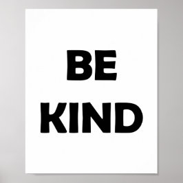 Seien Sie freundlich und gesund | Motivierend Wört Poster