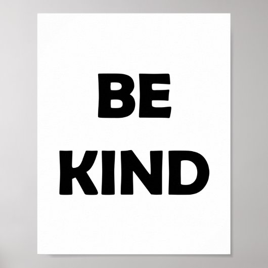 Seien Sie freundlich und gesund | Motivierend Wört Poster (Vorne)