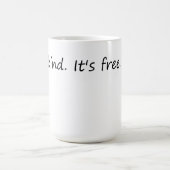 Seien Sie freundlich und kostenlos - inspirierende Kaffeetasse (Mittel)