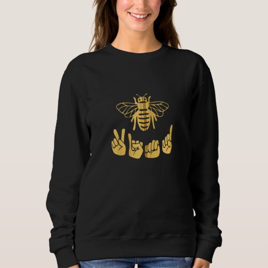 Seien Sie freundlich und sprechen Sie LehrerInnen Sweatshirt (Vorderseite)