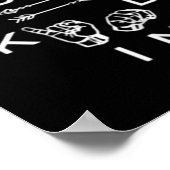 Seien Sie freundlich und unterhalten Sie den Grafi Poster (Ecke)
