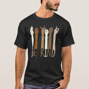 Seien Sie freundlich und unterhalten Sie Sprachleh T-Shirt