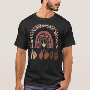 Seien Sie freundlich und unterhalten Sie Sprachleh T-Shirt