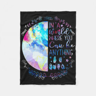 Seien Sie freundlich wie Alphabet American Sign La Fleecedecke