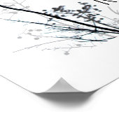 Seien Sie freundlich Zitat schwarz-weiße Samen Nat Poster (Ecke)