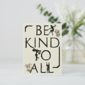 Seien Sie freundlich zu allen feinen Zitaten mit s Postkarte (Stehend Vorderseite)