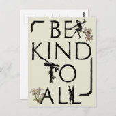 Seien Sie freundlich zu allen feinen Zitaten mit s Postkarte (Vorne/Hinten)