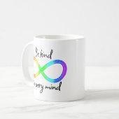Seien Sie freundlich zu allen Gedanken - Autismus  Kaffeetasse (Vorderseite Links)