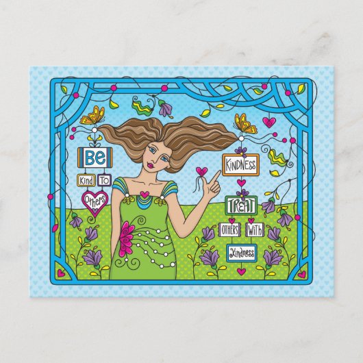 Seien Sie freundlich zu anderen_ Postkarten (Vorderseite)