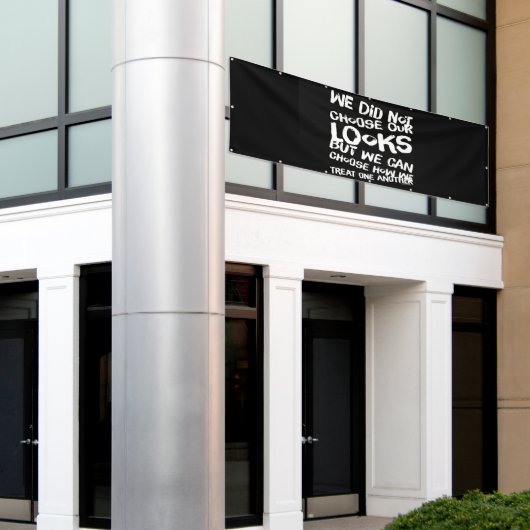 Seien Sie freundlich zu einander Banner (Äußeres Gebäude)