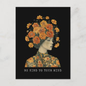 Seien Sie freundlich zu Ihnen (dunkle BG) Postkarte (Vorderseite)