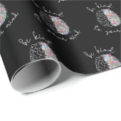 Seien Sie freundlich zu Ihrem Geist, wie das Gehir Geschenkpapier (Rolleneckpunkt)