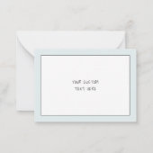 Seien Sie freundlich zu Ihrem Geist, wie das Gehir Mitteilungskarte (Rückseite)