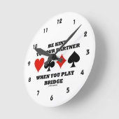 Seien Sie freundlich zu Ihrem Partner, wenn Sie Br Runde Wanduhr (Winkel)