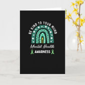 Seien Sie freundlich zu Ihrem Verstand, für psychi Karte (Gelbe Blume)