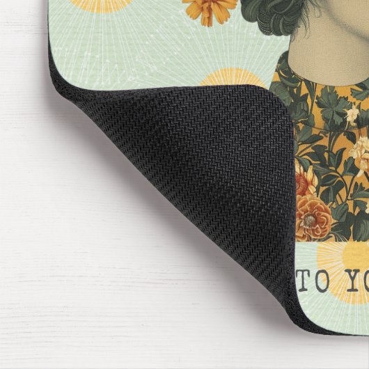 Seien Sie freundlich zu Ihrem Verstand Mousepad (Ecke)