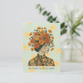 Seien Sie freundlich zu Ihrem Verstand Postkarte (Stehend Vorderseite)