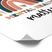 Seien Sie freundlich zu Ihrem Verstand, psychische Poster (Ecke)