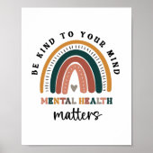 Seien Sie freundlich zu Ihrem Verstand, psychische Poster (Vorne)
