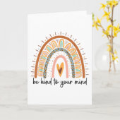 Seien Sie freundlich zu Ihren geistigen Gesundheit Karte (Gelbe Blume)