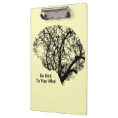 Seien Sie freundlich zu Ihrer Gehirngelbe Zwischen Klemmbrett (Links)