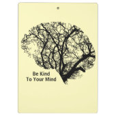 Seien Sie freundlich zu Ihrer Gehirngelbe Zwischen Klemmbrett (Rückseite)