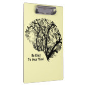 Seien Sie freundlich zu Ihrer Gehirngelbe Zwischen Klemmbrett (Rechts)