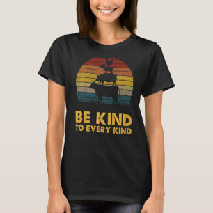 Seien Sie freundlich zu jedem Retro-Tier, das für  T-Shirt