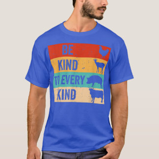 Seien Sie freundlich zu jeder Art lustige Veganer  T-Shirt