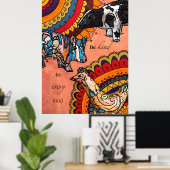 Seien Sie freundlich zu jeder Art Poster (Heimbüro)