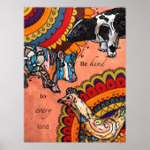 Seien Sie freundlich zu jeder Art Poster (Vorne)