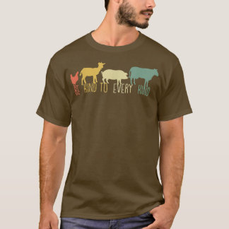 Seien Sie freundlich zu jeder Art Retro Vintage lu T-Shirt