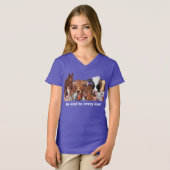 Seien Sie freundlich zu jeder Art T-Shirt (Vorne ganz)