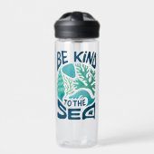 Seien Sie freundlich zu Sea - Ocean Conservation Ö Trinkflasche (Vorderseite)