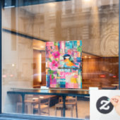 Seien Sie freundlich zu unseren Mitarbeitern Fensteraufkleber (Café-Fenster)