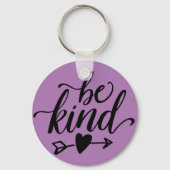 Seien Sie freundlicher Button-Schlüsselanhänger Schlüsselanhänger (Vorderseite)