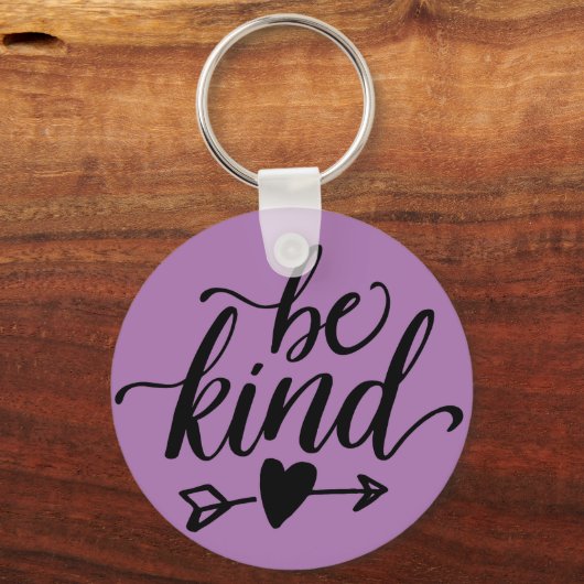 Seien Sie freundlicher Button-Schlüsselanhänger Schlüsselanhänger (Vorderseite)