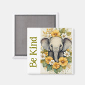 Seien Sie freundlicher Elefantenmagnet Magnet (Vorderseite/Rückseite)