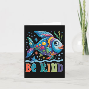 Seien Sie freundlicher Fisch-Lehrer, der das Buch Karte