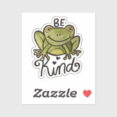 Seien Sie freundlicher Frosch Aufkleber (Blatt)