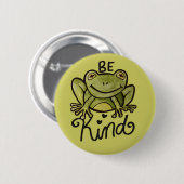 Seien Sie freundlicher Frosch Button (Vorne & Hinten)