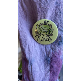 Seien Sie freundlicher Frosch Button