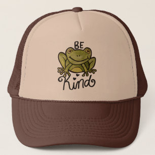 Seien Sie freundlicher Frosch Truckerkappe
