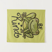 Seien Sie freundlicher Frosch Wandteppich (Vorderseite (Horizontal))