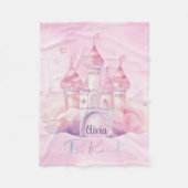 Seien Sie freundlicher Palast auf der rosa Cloud Fleecedecke (Vorderseite)