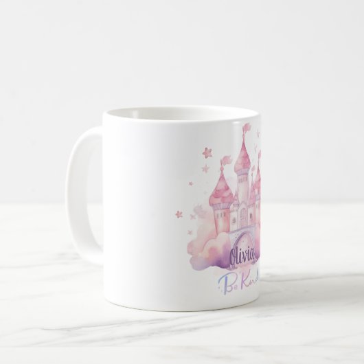 Seien Sie freundlicher Palast auf der rosa Cloud Kaffeetasse (Vorderseite Links)
