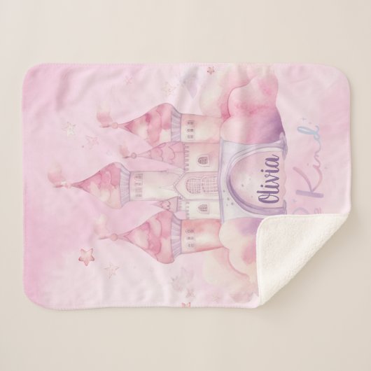 Seien Sie freundlicher Palast auf der rosa Cloud Sherpadecke (Vorderseite (Horizontal))